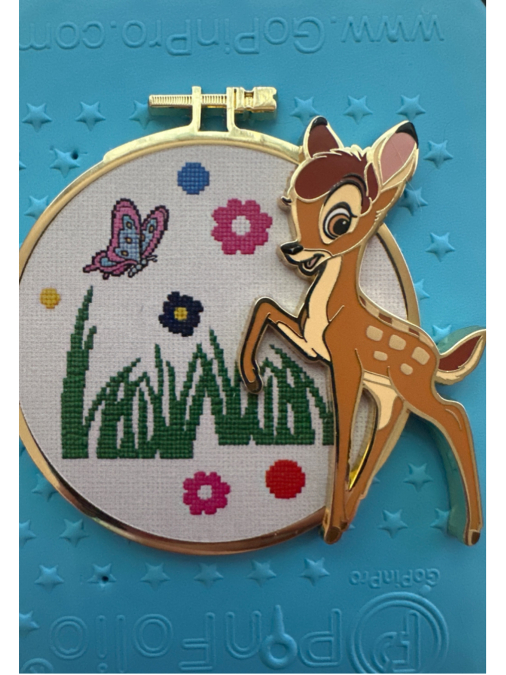 Bambi Disney Classics in Cross Stitch Pin - PALM